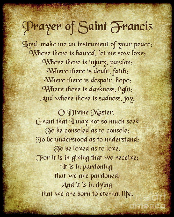 Prayer of St Francis