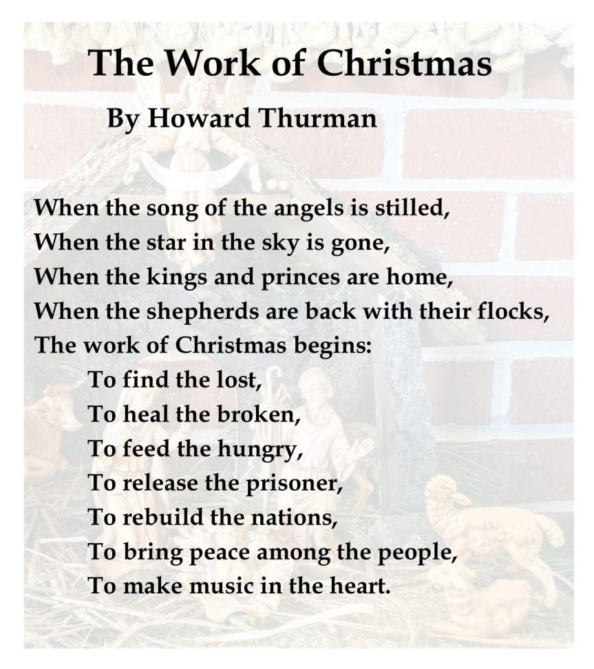 The Work of Christmas by Howard Thurman