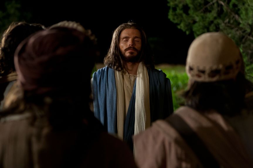 Jesus Praying for his Apostles, Bible Pictures of Jesus