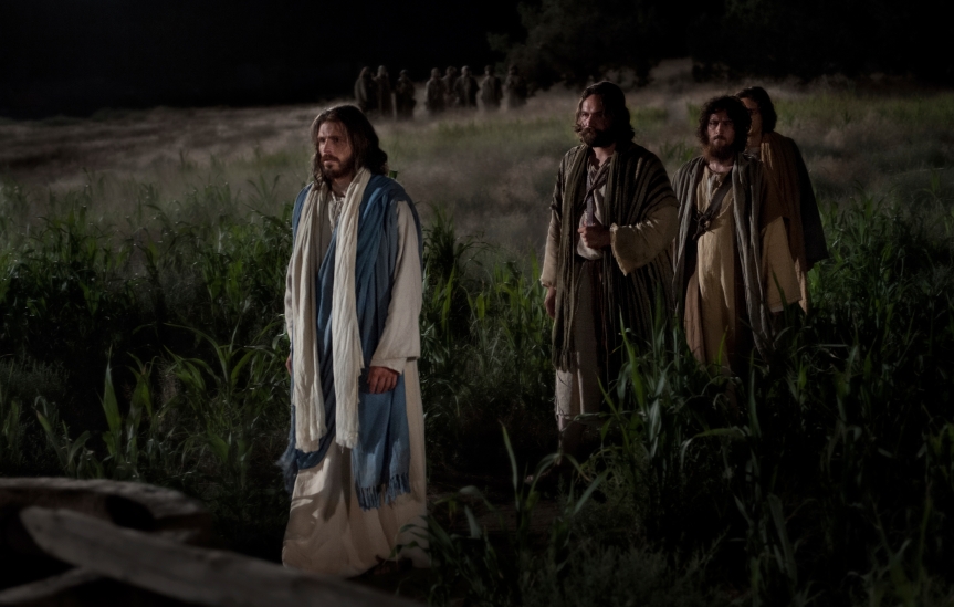 Jesus walking towards the Garden of Gethsemane, Bible Pictures of Jesus