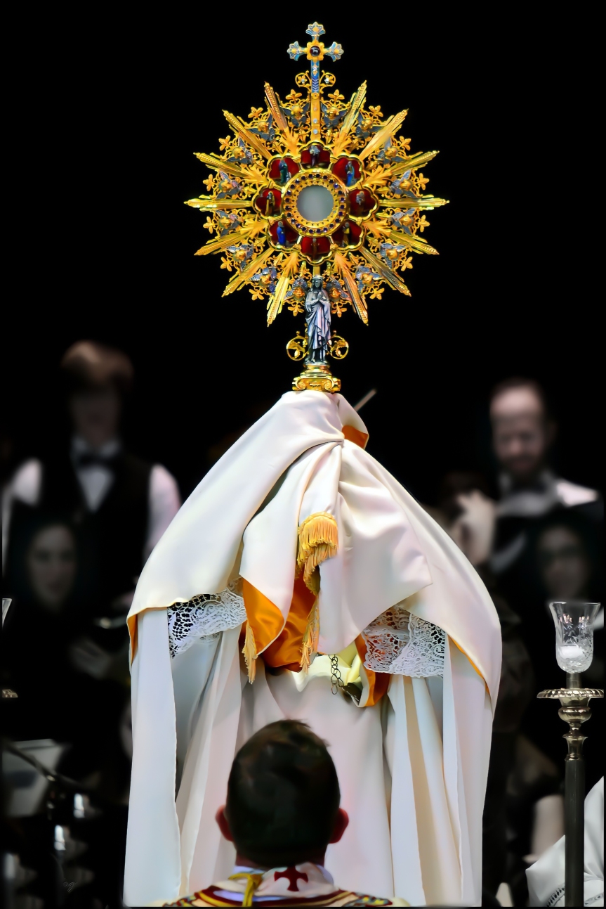 Priest with Monstrance – Corpus Christi | Eucharistic Blessing