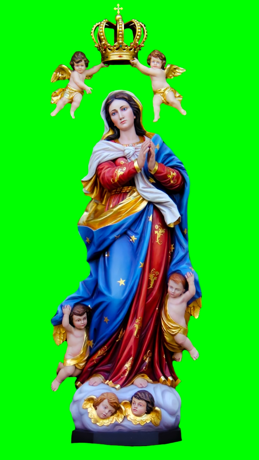 Assumption Image in Green Screen Background