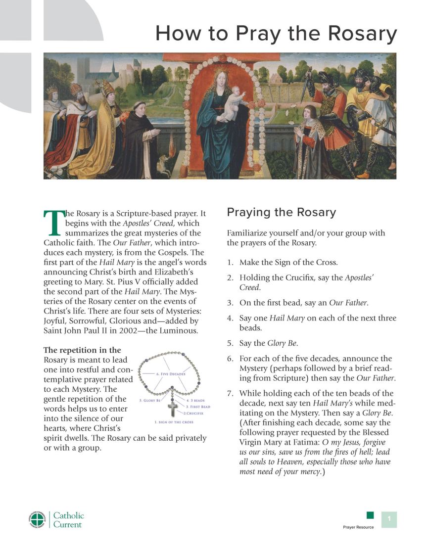 How to Pray the Rosary