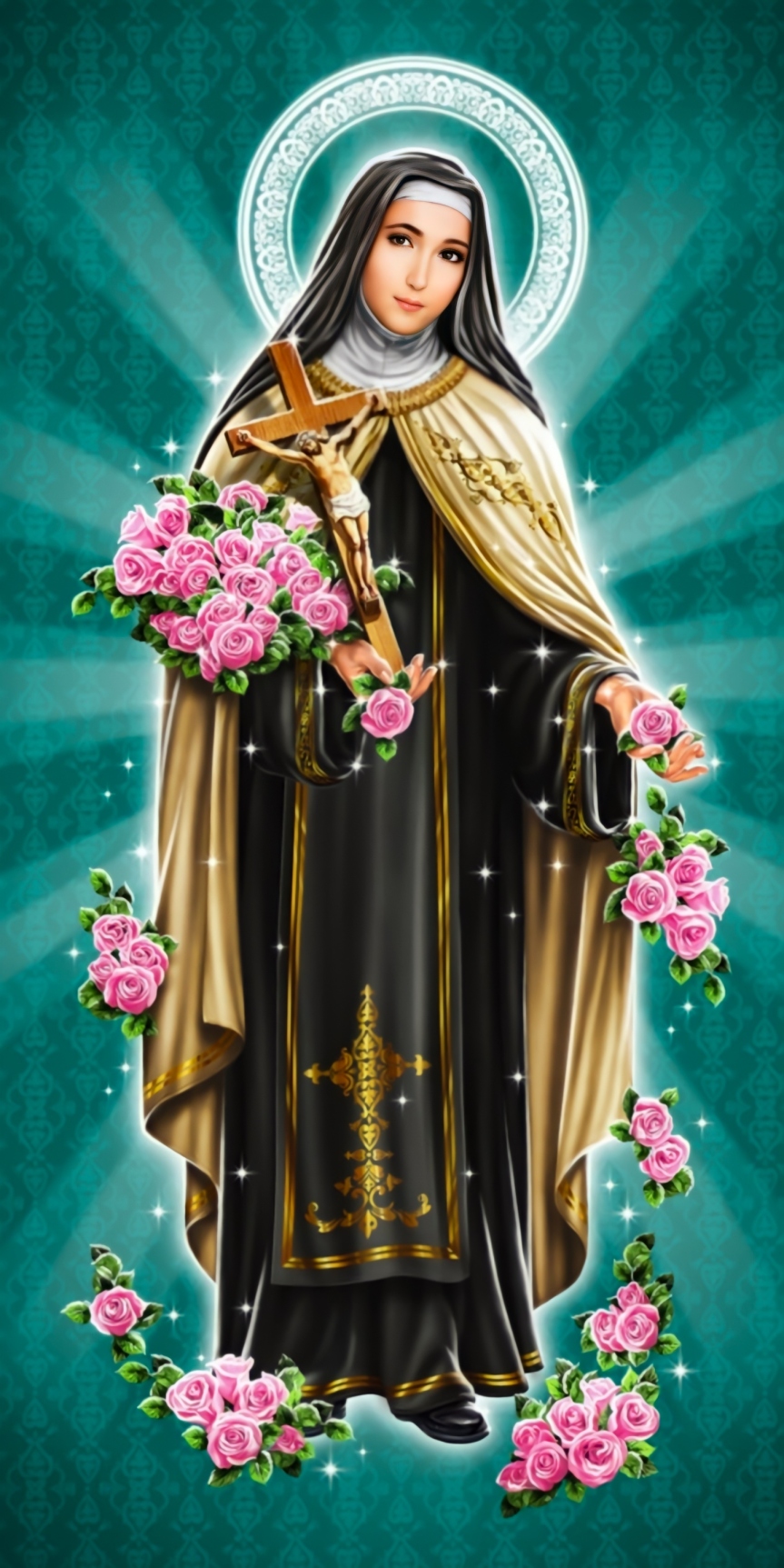 St Therese of Lisieux Illustration HD