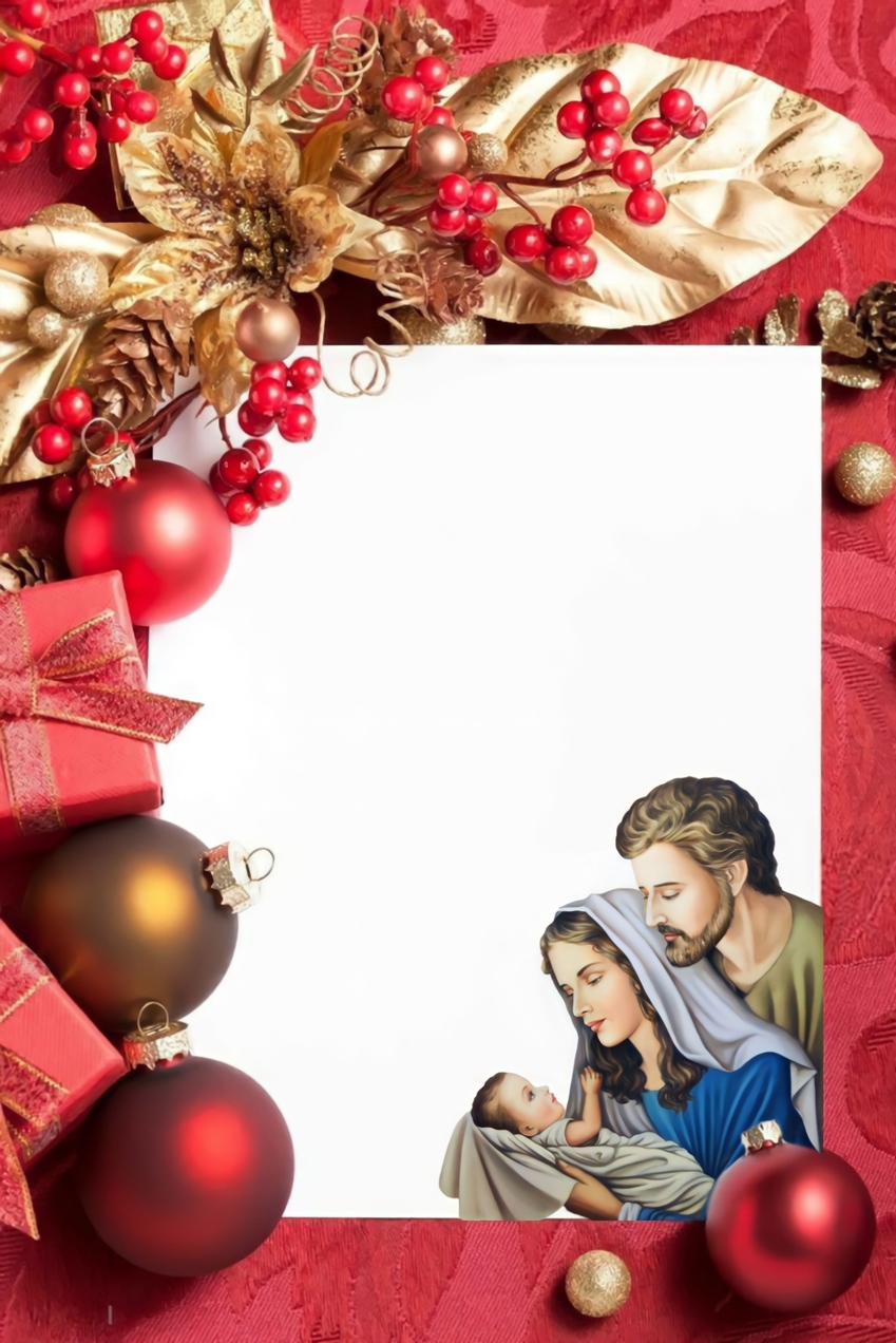 Christmas Card with Photo, HD Frame