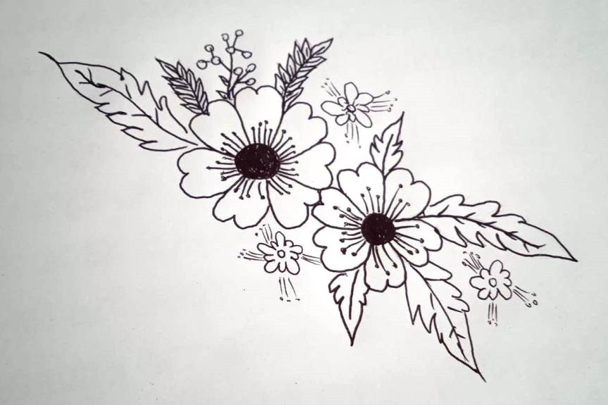 Flowers, Drawing